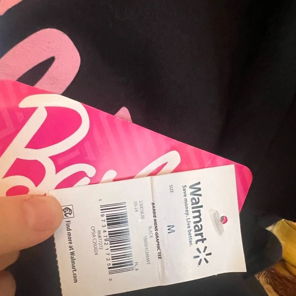 NWT Barbie 100% cotton men’s tshirt - Picture 4 of 5